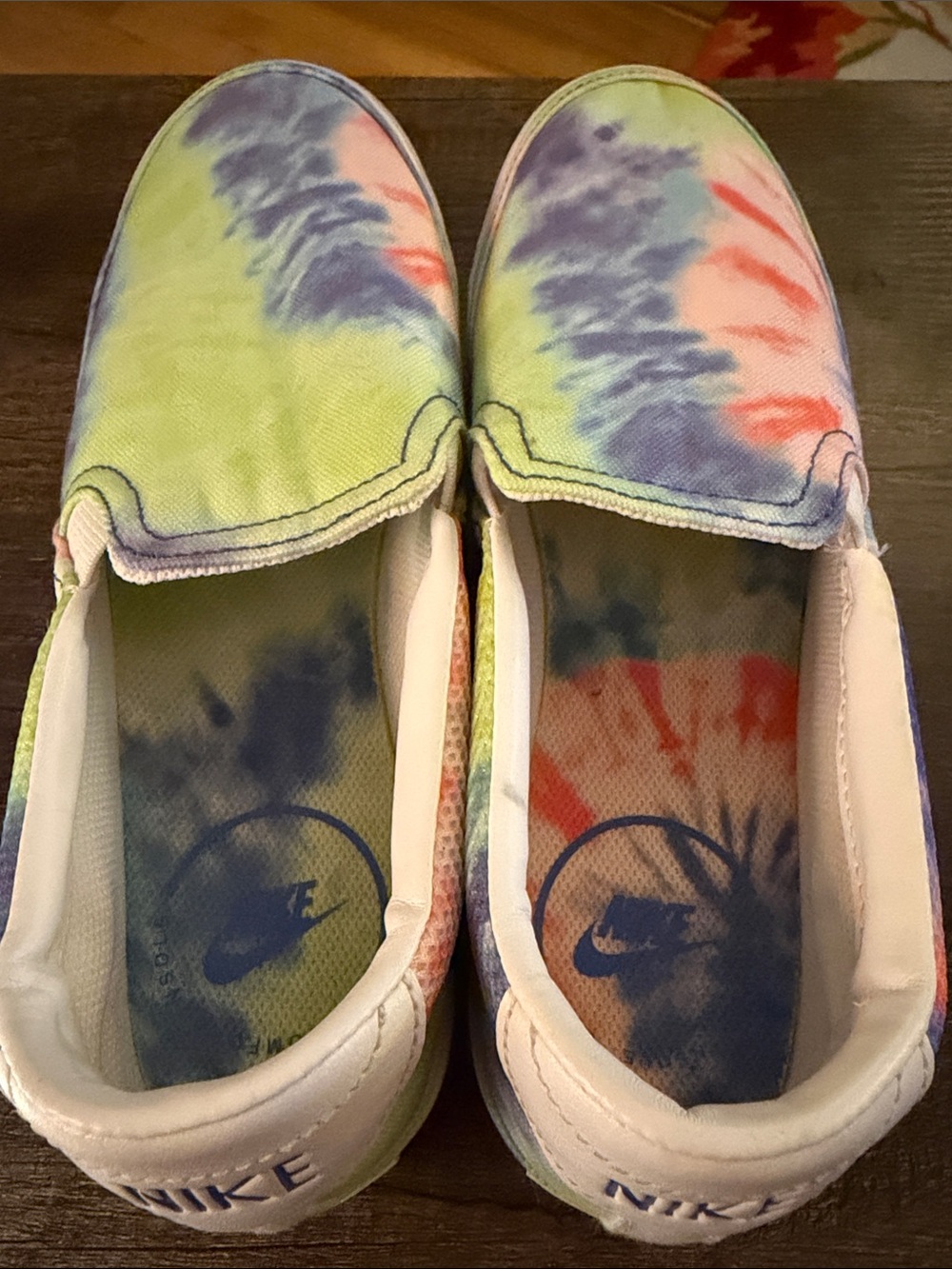 Nike Court Legacy Print Tie-Dye Slip-On size 9.5 - Picture 3 of 8